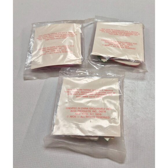 Vintage Avon Christmas Magnets Candy Cane Gingerbread House - Picture 5 of 6